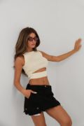 Pencere Detay Triko Bluz resmi